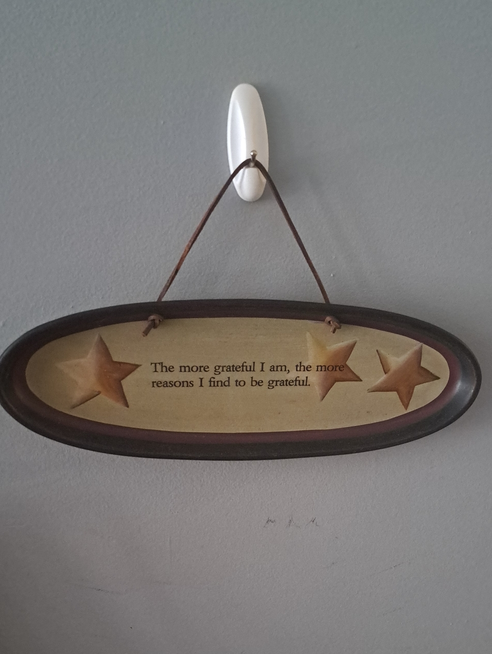 Grateful Stars Oval Wall Plaque - Celestial